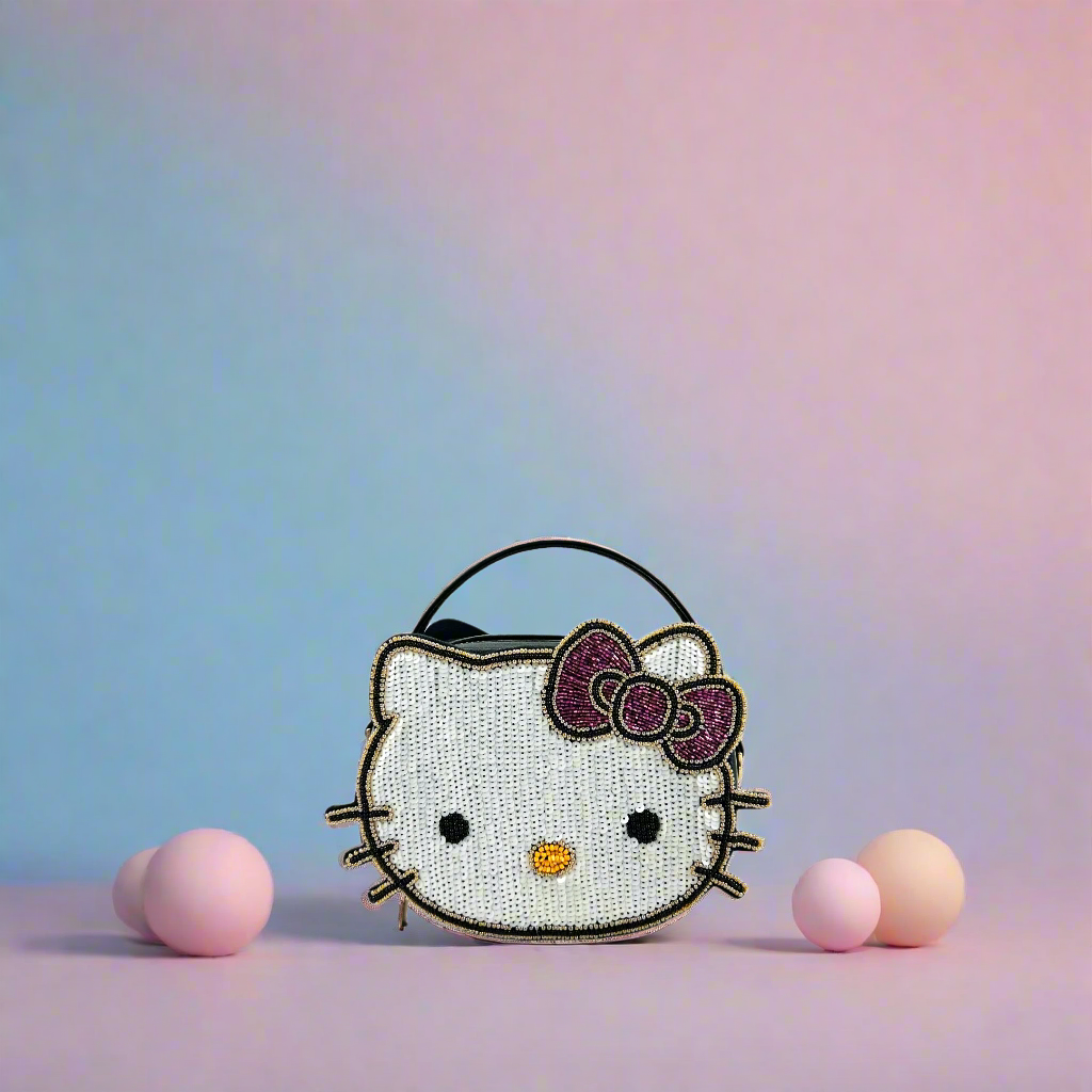 Kitty embroidered mini handbag