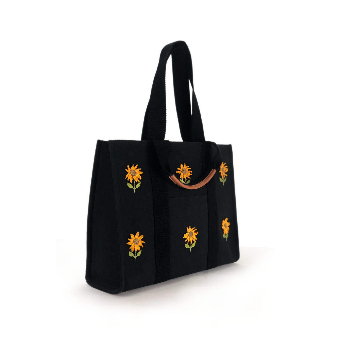Canvas embroidered tote