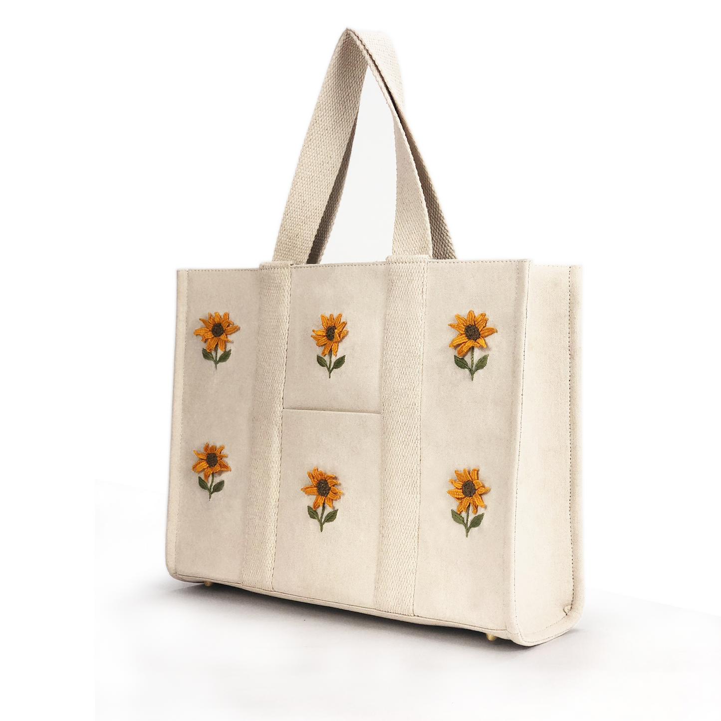 Canvas embroidered tote