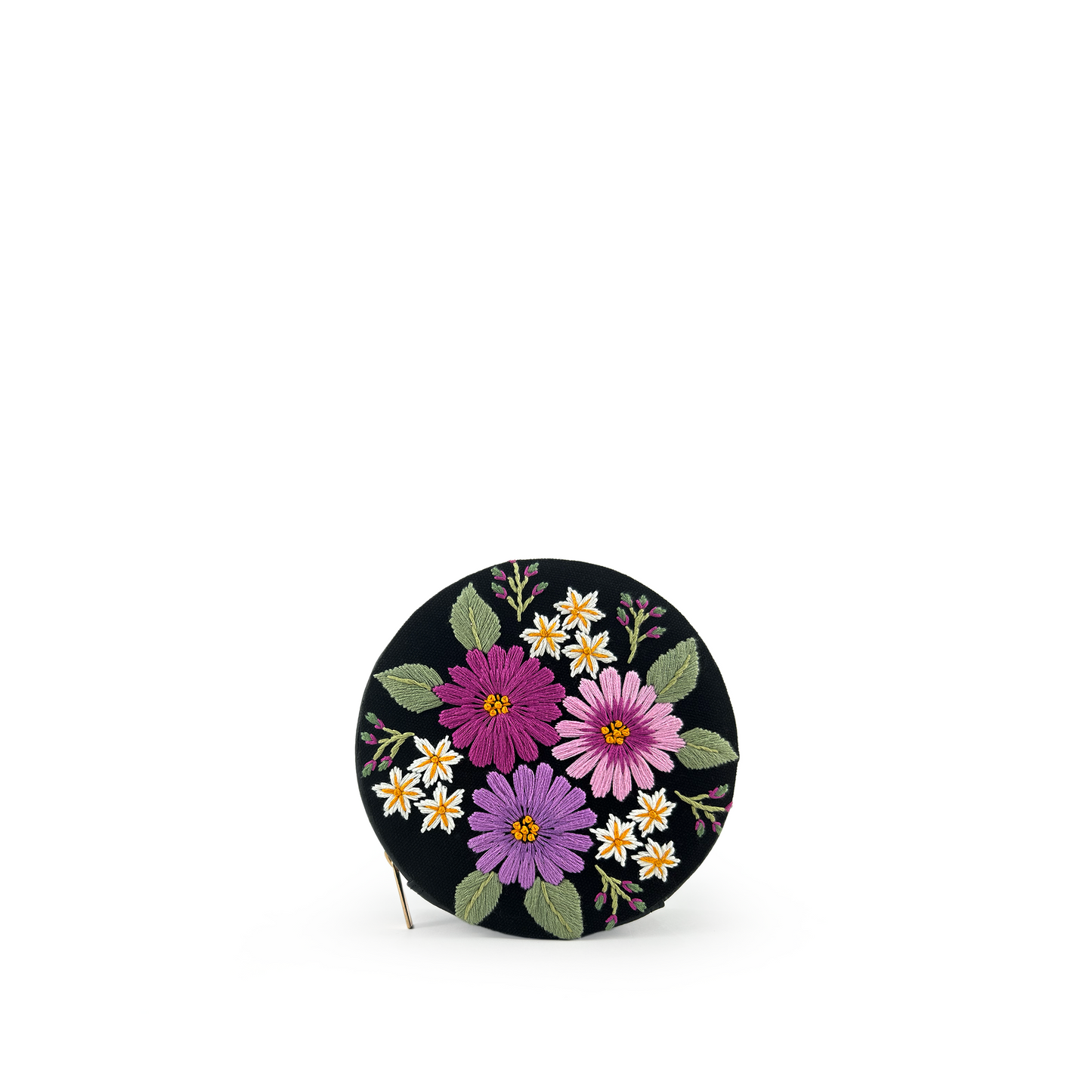 Bubble embroidered sling bag