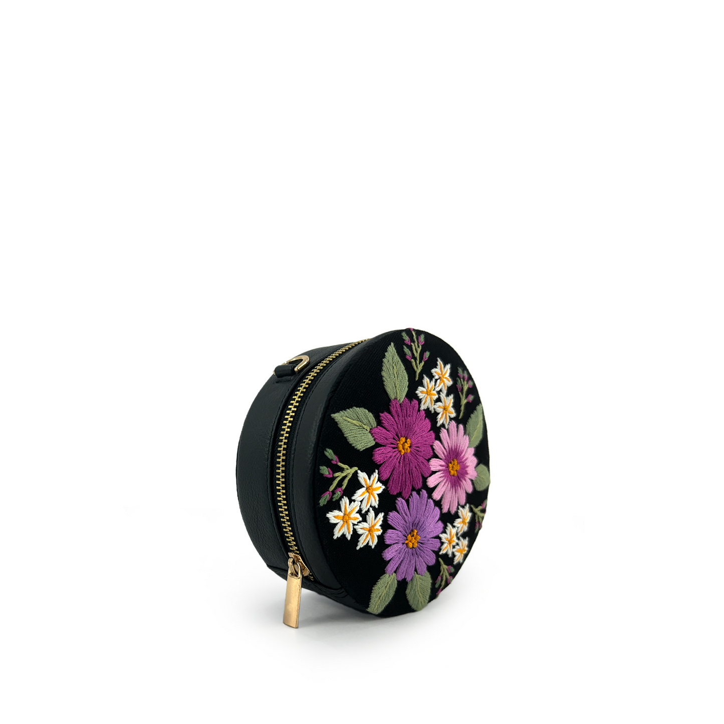 Bubble embroidered sling bag