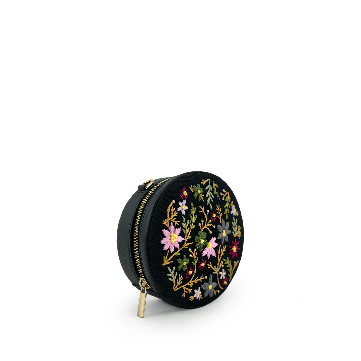Bubble embroidered sling bag