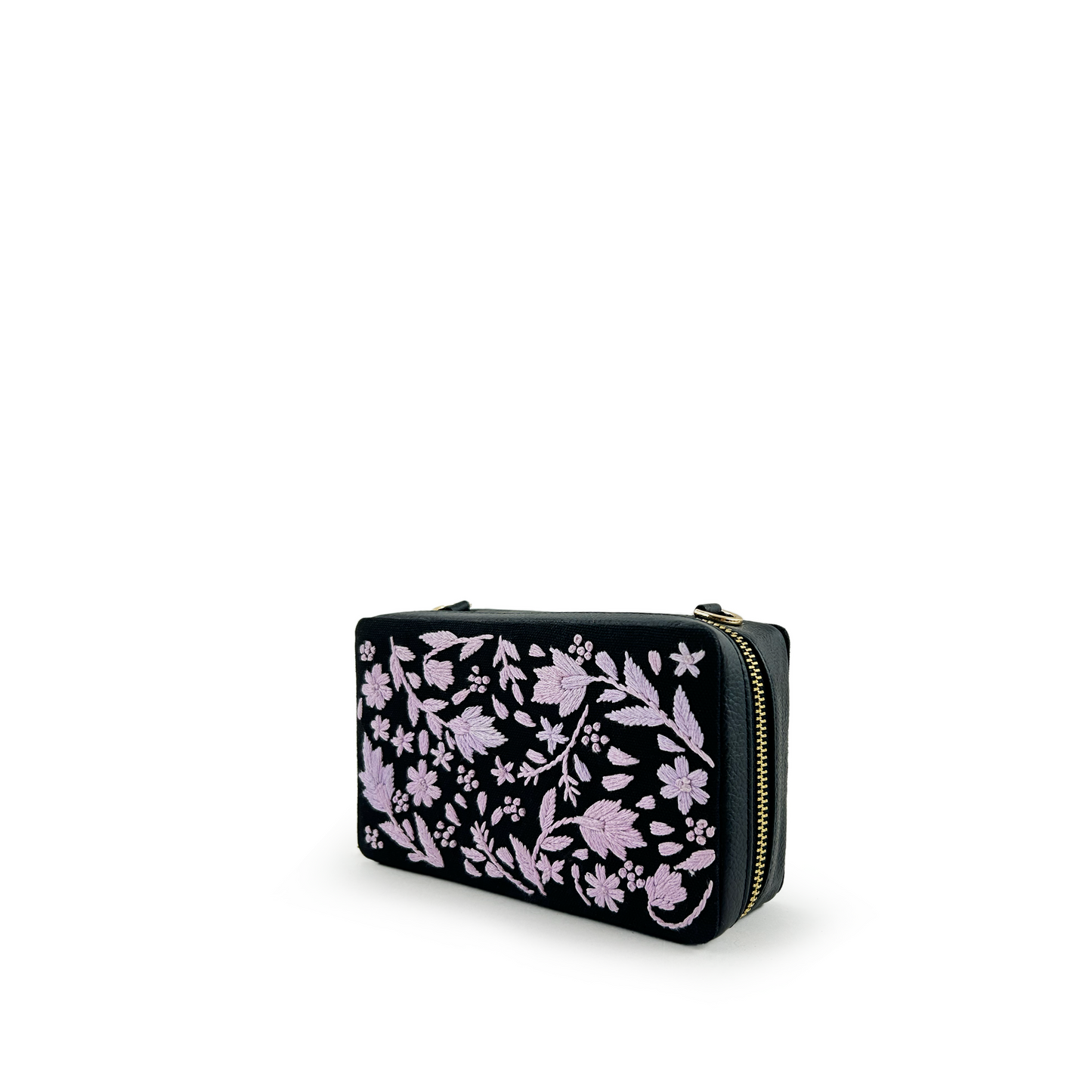 Bubble embroidered sling bag