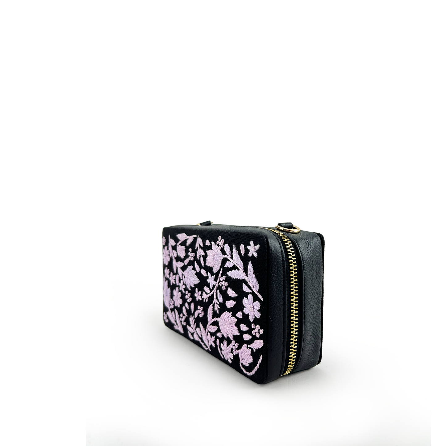 Bubble embroidered sling bag
