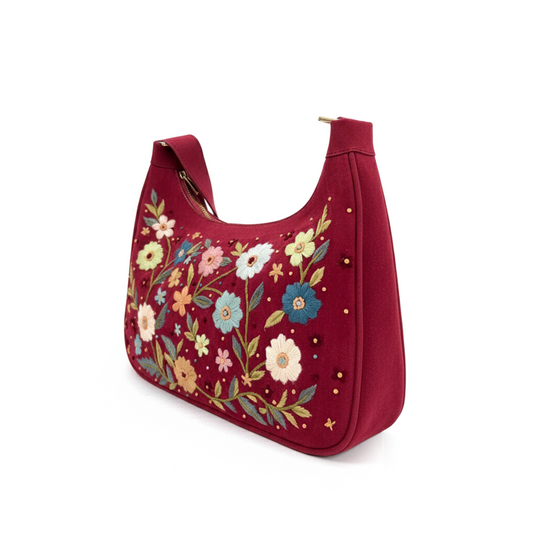 Wildflower meadow bucket bag