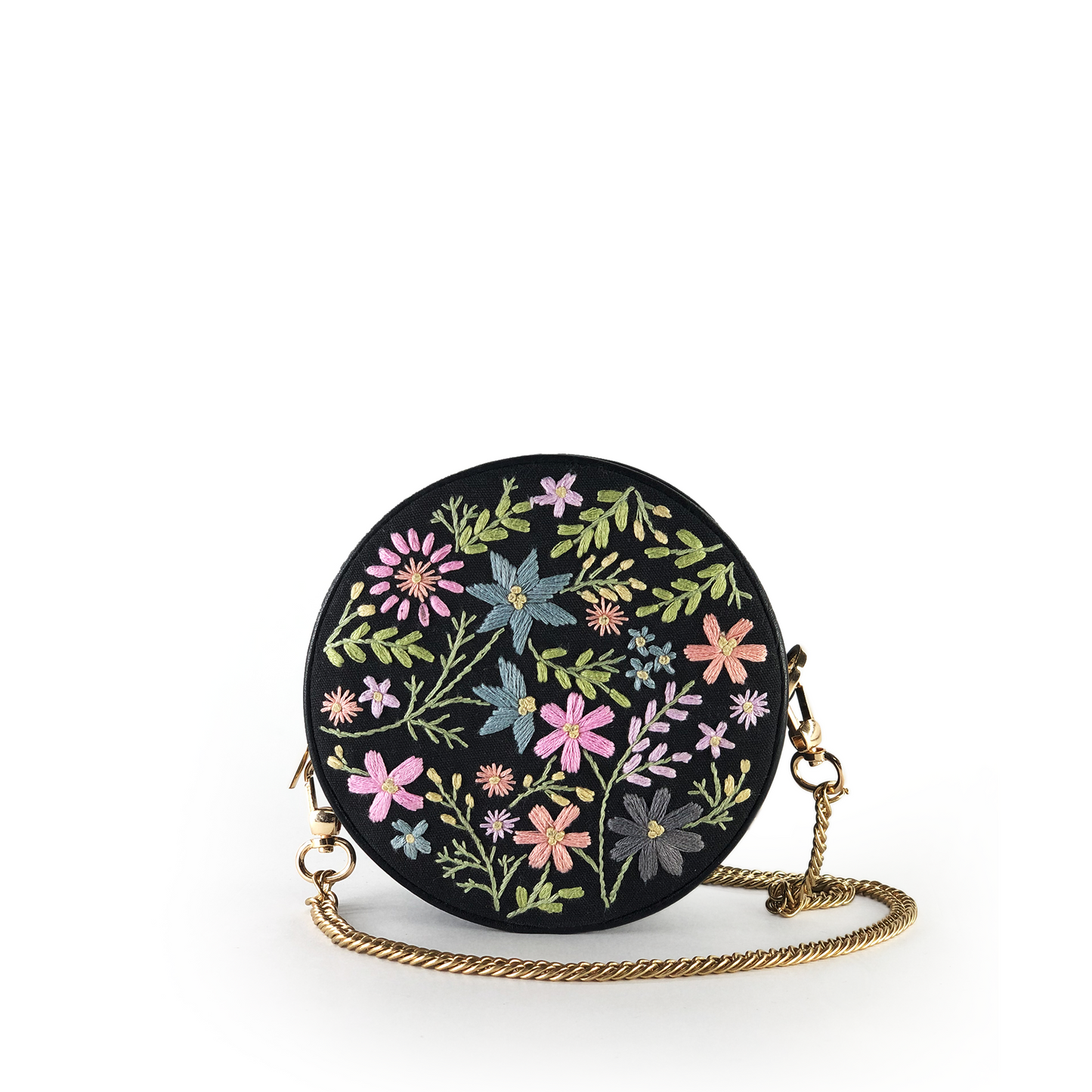 Bubble embroidered sling bag