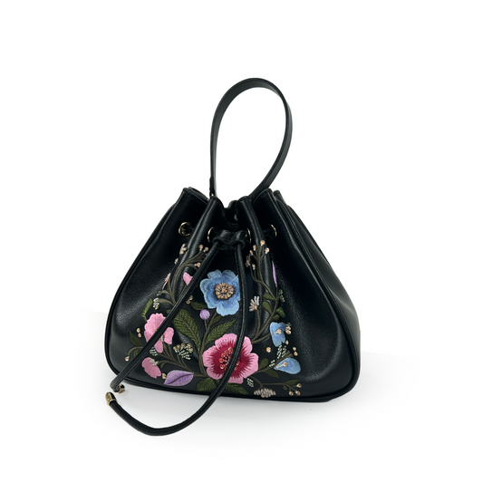 Wildflower meadow bucket bag