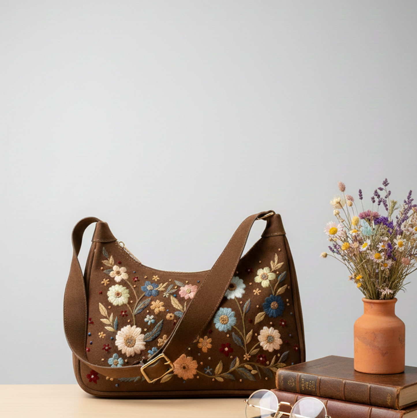 Wildflower meadow shoulder bag