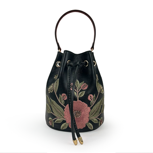 Wildflower meadow bucket bag