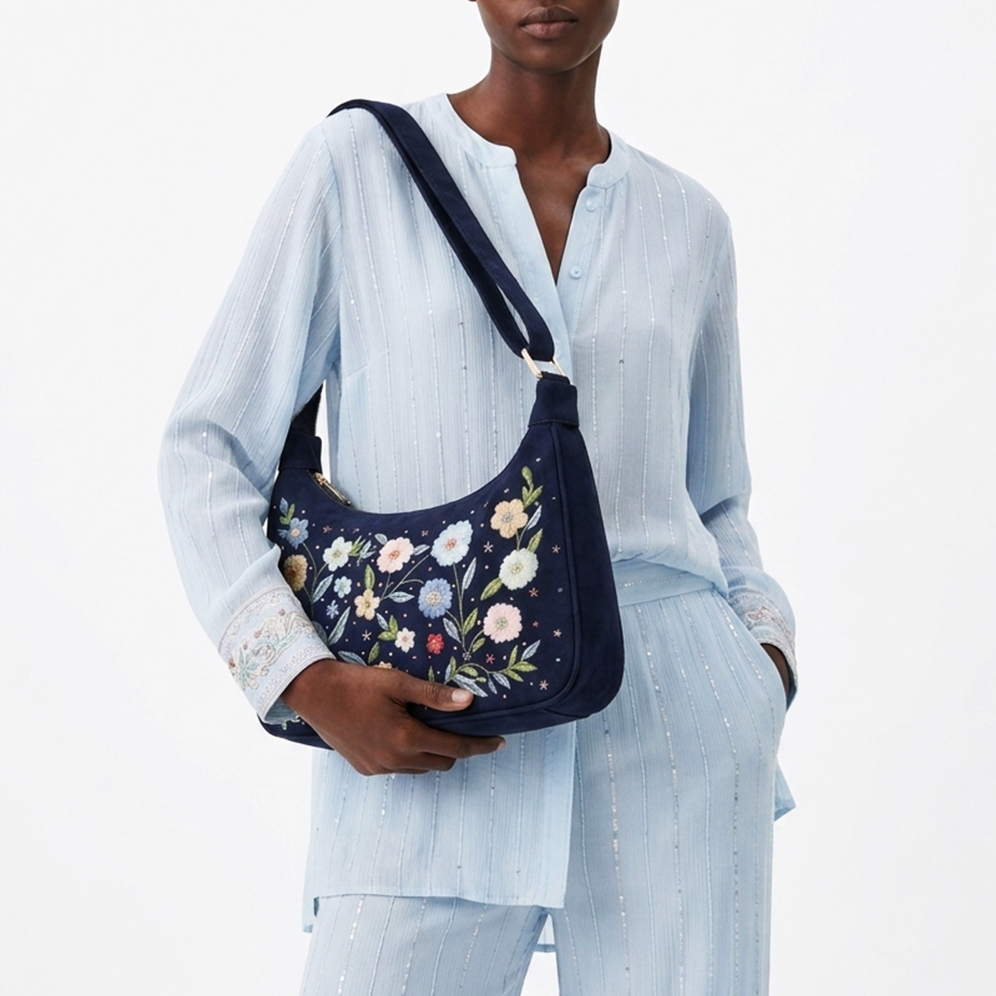 Wildflower meadow shoulder bag