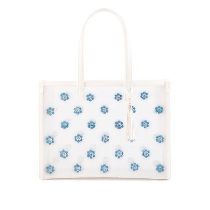 Buttercup embroidered tote bag